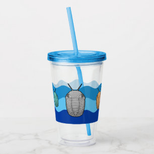 Verre En Acrylique Montée des Trilobites - Animal préhistorique