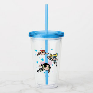 Verre En Acrylique Motif étoilé des filles Powerpuff