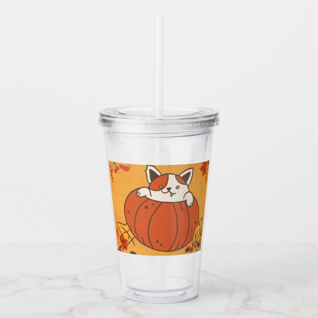 Verre En Acrylique Murugi Drinkware Collection PumkinPaws (Devant)
