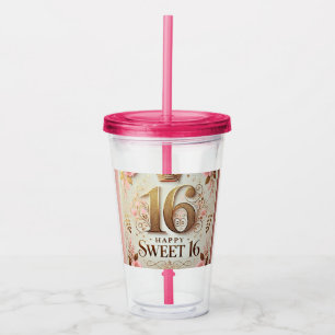 Verre En Acrylique Murugi Drinkware Collection Sweet16 Anniversaire