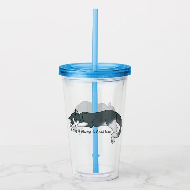 Verre En Acrylique Napping Kitty (Devant)