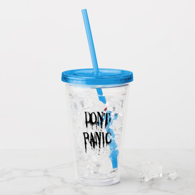 Verre En Acrylique Ne pas paniquer.b (Devant glace)