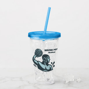 Verre En Acrylique Nom personnalisé Water Polo