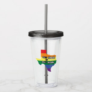 Verre En Acrylique Notre État de notre fierté  Texas
