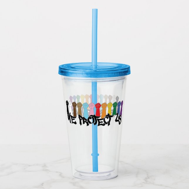Verre En Acrylique Nous nous protégeons (Devant)
