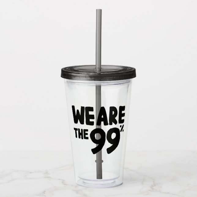 Verre En Acrylique Nous sommes les 99% (Devant)