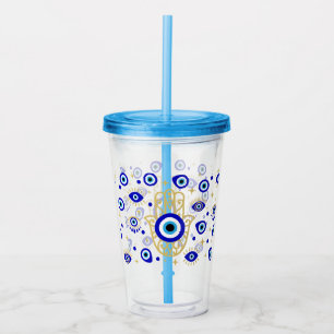 Verre En Acrylique Oeil malin de Hamsa