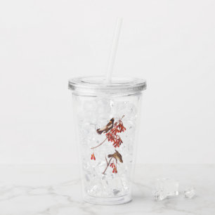 Verre En Acrylique Oiseaux de brume de riz d'Audubon ou oiseaux Bobol