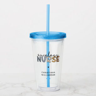 Verre En Acrylique Oncologie personnalisée Infirmière Oncologie RN Ca