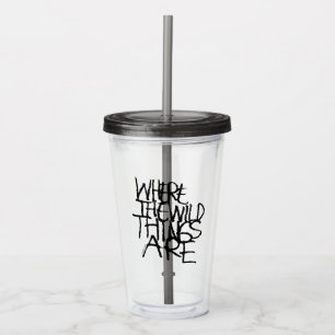 Verre En Acrylique Où sont les monstres Manuscrit