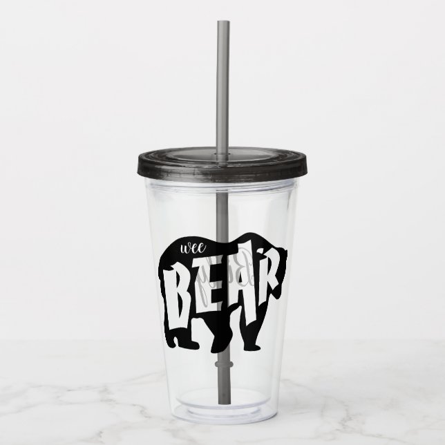 Verre En Acrylique Ours de Wee (Devant)