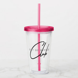 Verre En Acrylique Out Office Club Funny Glass for Parties & Weeke