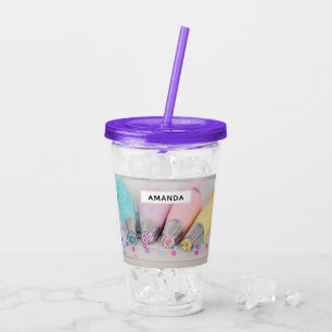 Verre En Acrylique Outils de décoration de gâteau de couleur pastel P