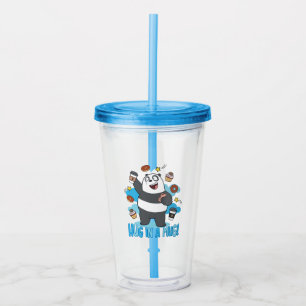 Verre En Acrylique Panda Bear