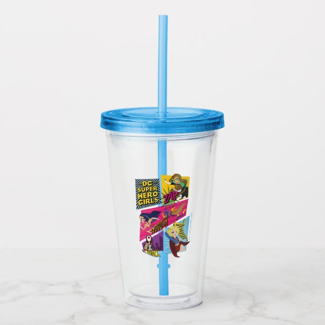 Verre En Acrylique Panneaux d'action pour filles Super Hero DC (Devant)
