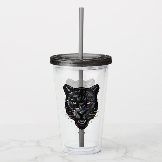 Verre En Acrylique Panthère noire (Devant)
