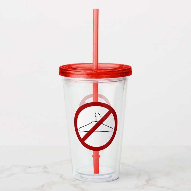 Verre En Acrylique Paruline acrylique Pro-Choice (Devant)
