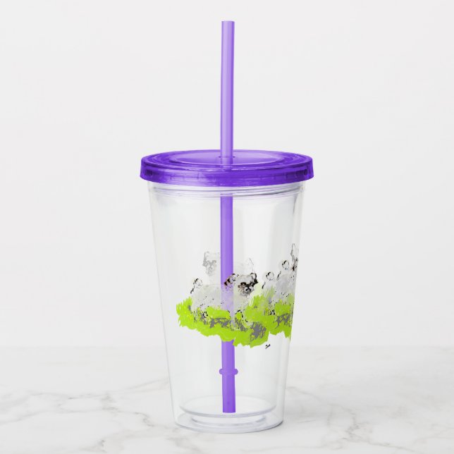 Verre En Acrylique Paruline : Petit Carlin doux (Devant)