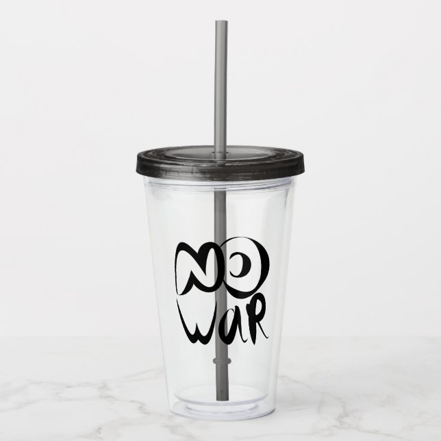 Verre En Acrylique Pas de guerre (Devant)