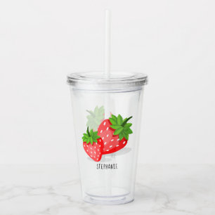 Verre En Acrylique Patch fraise