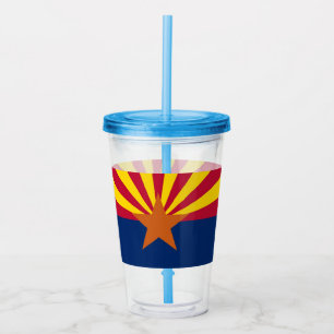 Verre En Acrylique Patriotique Acrylique Tumbler avec drapeau de l'Ar