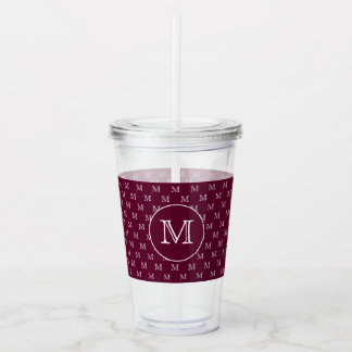 Verre En Acrylique Patters monogramiques