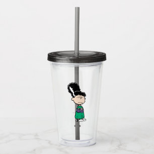 Verre En Acrylique Peanuts Lucy Mariée de Frankenstein Halloween