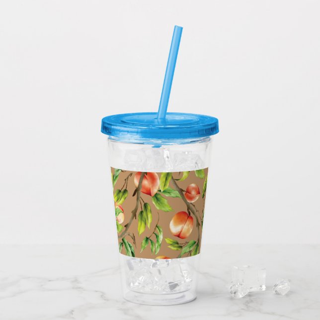 Verre En Acrylique Pêche sur l'arbre (Dos glace)