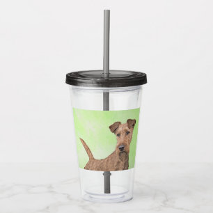 Verre En Acrylique Peinture Irlandaise Terrier - Cute Original Chien
