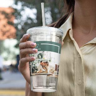 Verre En Acrylique Photo de famille moderne   Joyeux Joyeux Joyeux Bé
