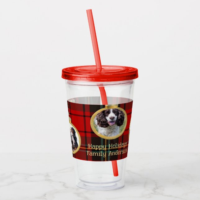 Verre En Acrylique Photo de Noël Baubles Joyeux Bénédiction Espoir (Gauche)