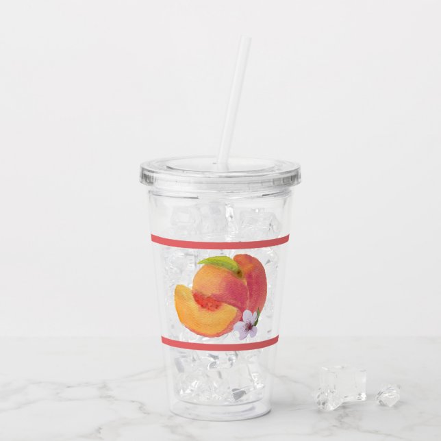 Verre En Acrylique Poche aquarelle (Dos glace)