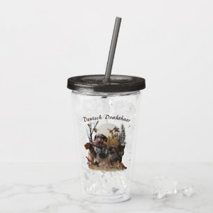 Verre En Acrylique Pointeur À poils durs allemand