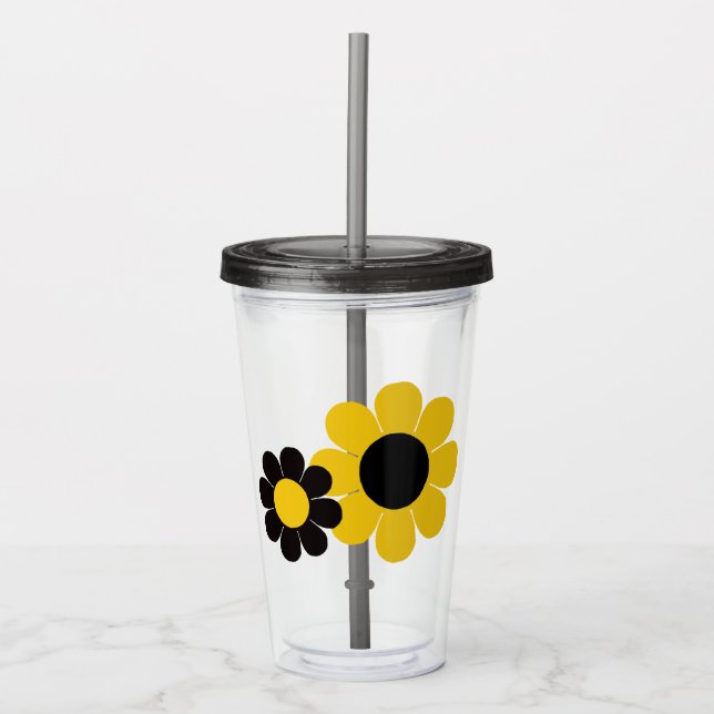 Verre En Acrylique Pouvoir des fleurs (Devant)