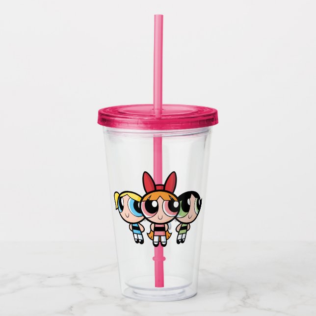 Verre En Acrylique Powerpuff Girls : Sucre, épices et tout Nice (Devant)