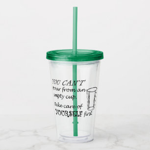 Verre En Acrylique Prenez soin de vous !