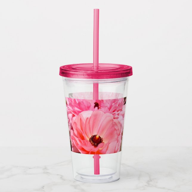 Verre En Acrylique Presse en rose (Devant)