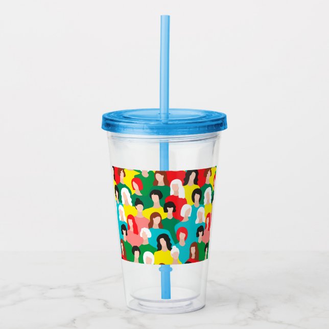 Verre En Acrylique Puissance des filles (Devant)