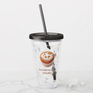 Verre En Acrylique Pun café : Iron T déborde de sentiments Art