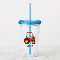 Red Tractor Kids Personnalisé Farm Barnyard