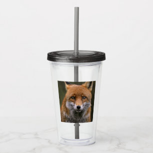 Verre En Acrylique Renard de la nature sauvage