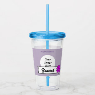 Verre En Acrylique Ribbon de Clover violet par Kenneth Yoncich