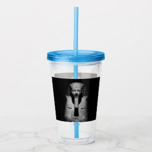 Verre En Acrylique Roi pharaon noir et blanc
