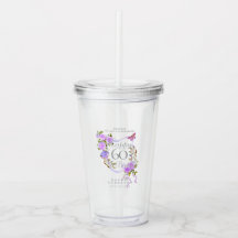 Ruban de Rose Violette 60ème Anniversaire