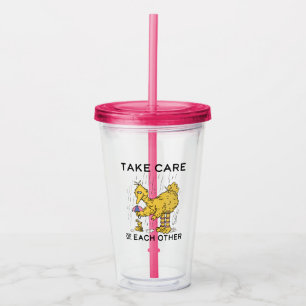 Verre En Acrylique Rue Sésame Big Bird Prenez soin de vous