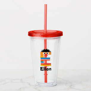 Verre En Acrylique Rue Sésame E est pour Ernie