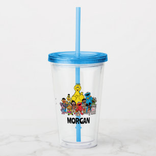 Verre En Acrylique Rue Sésame Sesame Pals Ajoutez Votre Nom