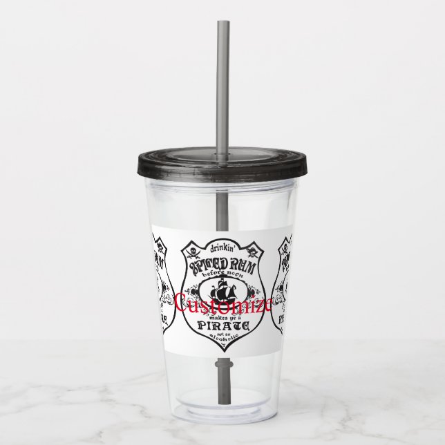 Verre En Acrylique Rum épicé Pirate Boisson Thunder_Cove (Devant)