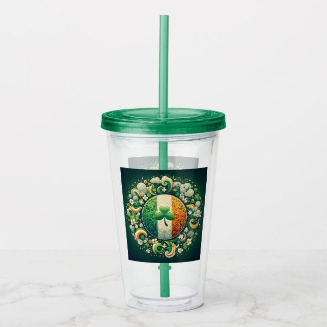 Verre En Acrylique Saint Patrick's day/Irlande/Irlande (Devant)