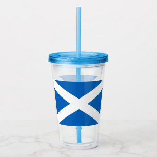 Verre En Acrylique Saltire ~ Drapeau de l'Ecosse